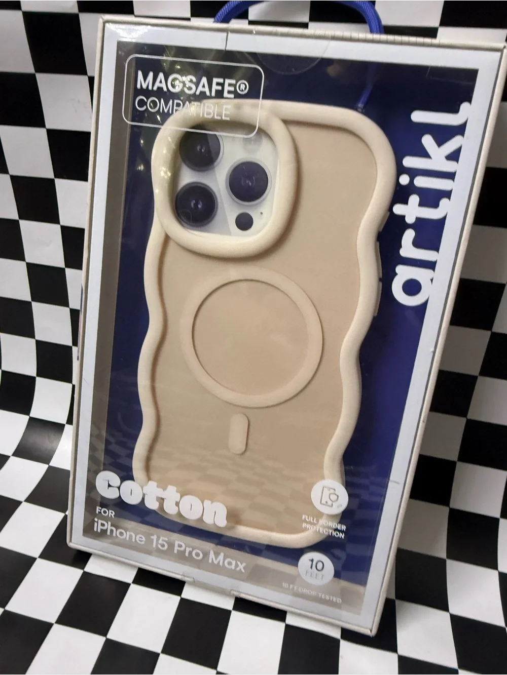 Cotton MagSafe iPhone 15 Pro Max Case - Beige